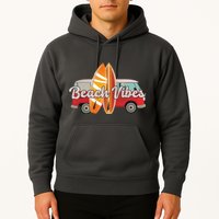 Beach Vibes Surfer Retro Van Hoodie