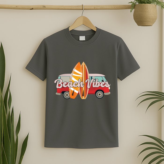 Beach Vibes Surfer Retro Van T-Shirt