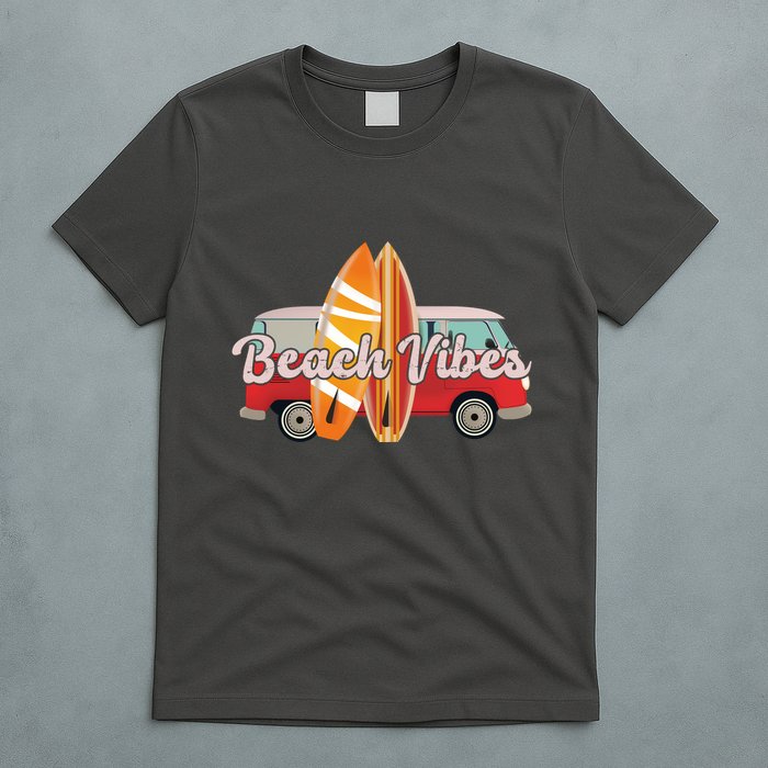 Beach Vibes Surfer Retro Van T-Shirt
