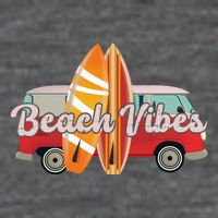 Beach Vibes Surfer Retro Van T-Shirt