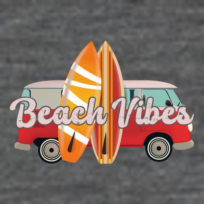 Beach Vibes Surfer Retro Van T-Shirt