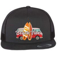 Beach Vibes Surfer Retro Van Flatbill Hat