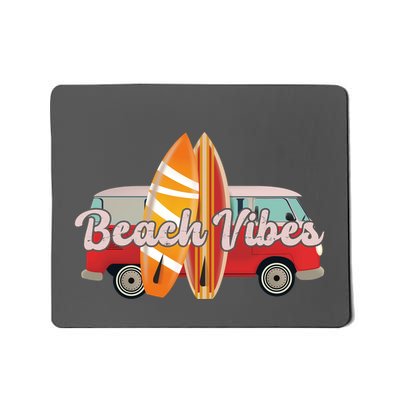 Beach Vibes Surfer Retro Van Mousepad