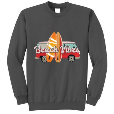 Beach Vibes Surfer Retro Van Tall Sweatshirt