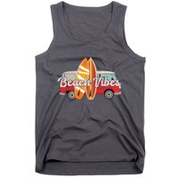 Beach Vibes Surfer Retro Van Tank Top