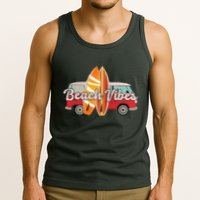 Beach Vibes Surfer Retro Van Tank Top