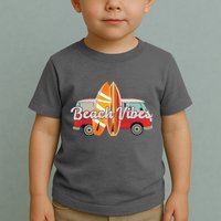 Beach Vibes Surfer Retro Van Toddler T-Shirt