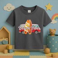 Beach Vibes Surfer Retro Van Toddler T-Shirt