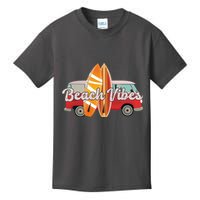 Beach Vibes Surfer Retro Van Kids T-Shirt