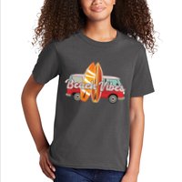 Beach Vibes Surfer Retro Van Kids T-Shirt