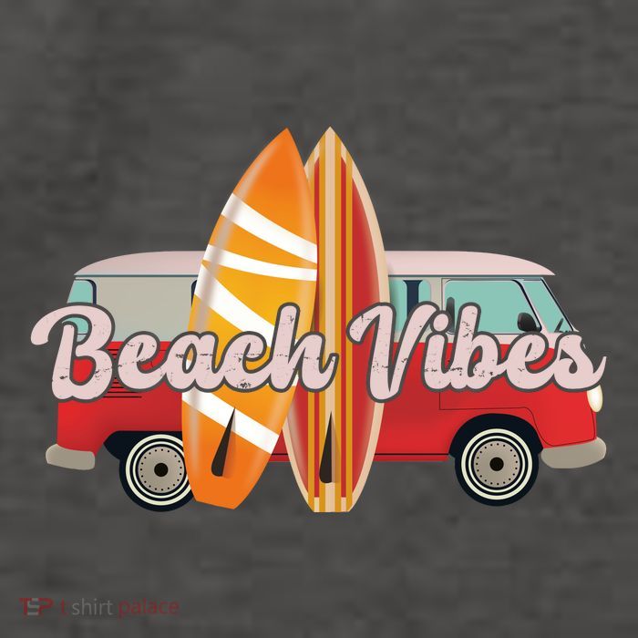 Beach Vibes Surfer Retro Van Vector Backpack