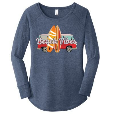 Beach Vibes Surfer Retro Van Women's Perfect Tri Tunic Long Sleeve Shirt