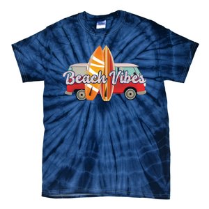 Beach Vibes Surfer Retro Van Tie-Dye T-Shirt