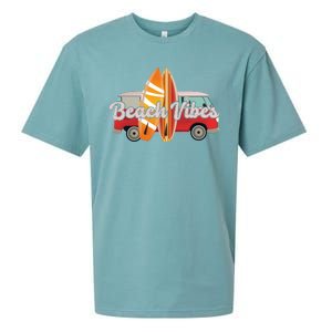 Beach Vibes Surfer Retro Van Sueded Cloud Jersey T-Shirt