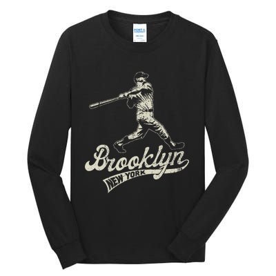 Baseball Vintage Style Brooklyn Tall Long Sleeve T-Shirt