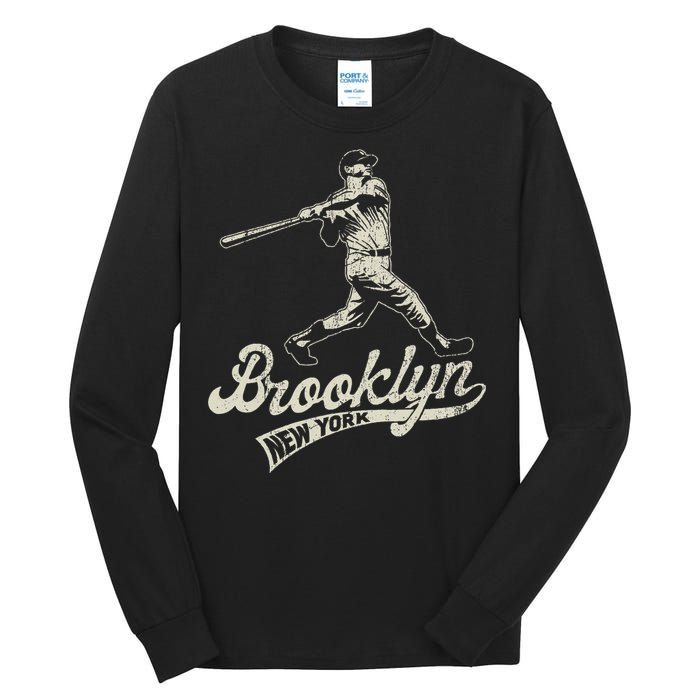 Baseball Vintage Style Brooklyn Tall Long Sleeve T-Shirt