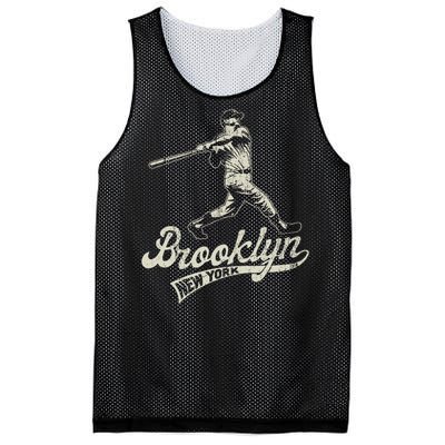 Baseball Vintage Style Brooklyn Mesh Reversible Basketball Jersey Tank