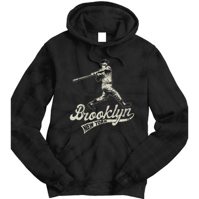 Baseball Vintage Style Brooklyn Tie Dye Hoodie