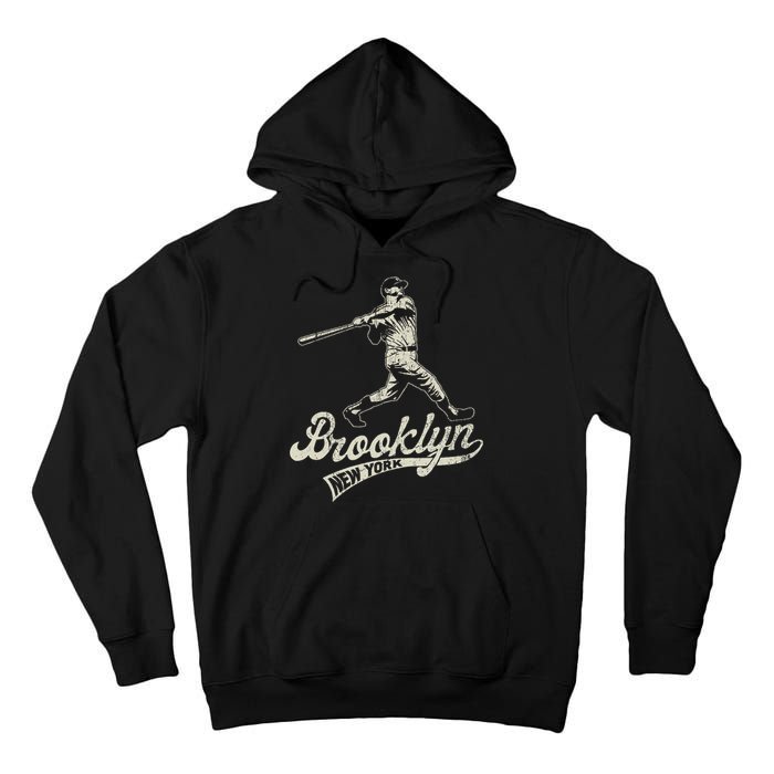 Baseball Vintage Style Brooklyn Tall Hoodie