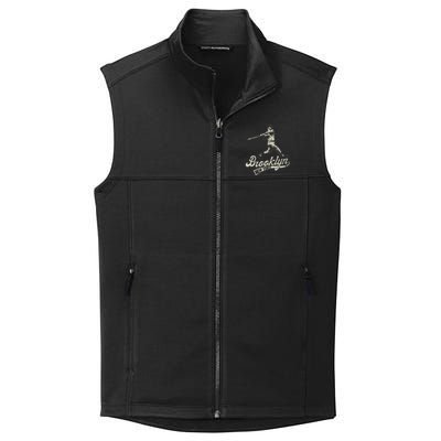 Baseball Vintage Style Brooklyn Collective Smooth Fleece Vest