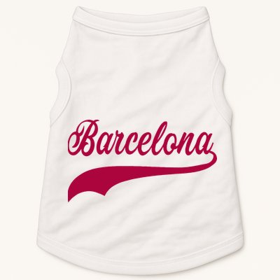 Barcelona Vintage Sports Style Doggie Tank