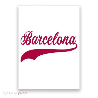 Barcelona Vintage Sports Style Poster