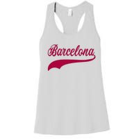 Barcelona Vintage Sports Style Women's Racerback Tank