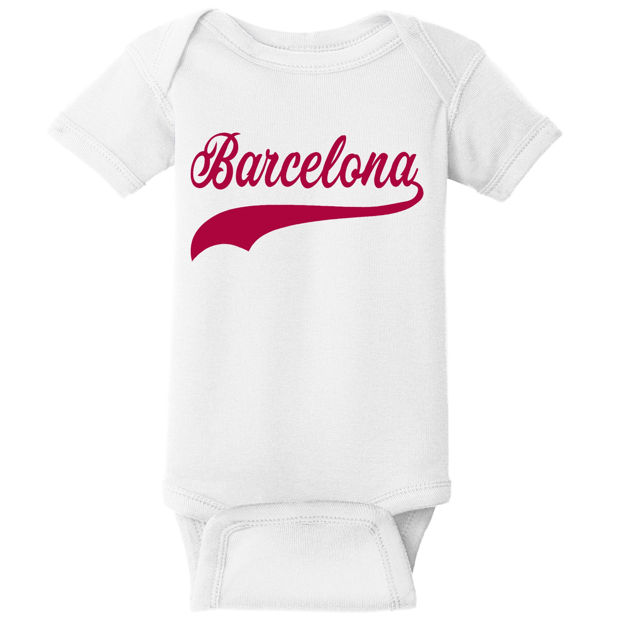 Barcelona Vintage Sports Style Baby Bodysuit