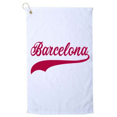 Barcelona Vintage Sports Style Golf Towel