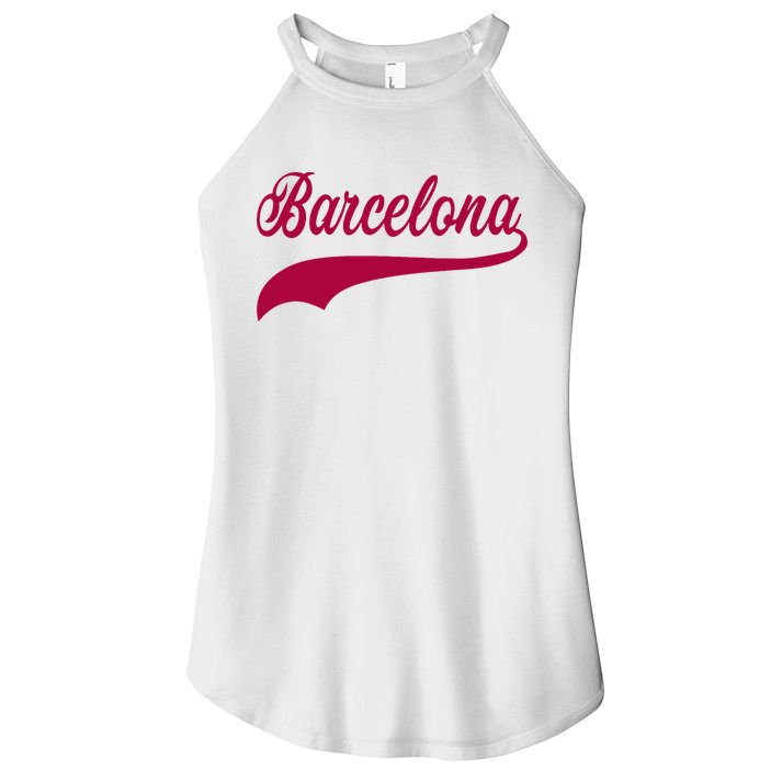Barcelona Vintage Sports Style Women's Perfect Tri Rocker Tank