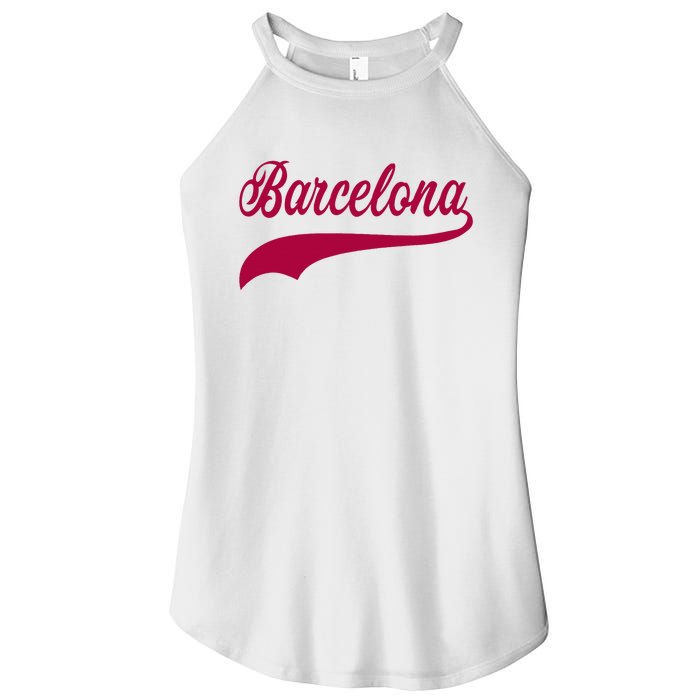 Barcelona Vintage Sports Style Women's Perfect Tri Rocker Tank