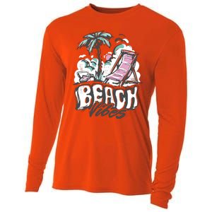 Beach Vibes Summer Cooling Performance Long Sleeve Crew