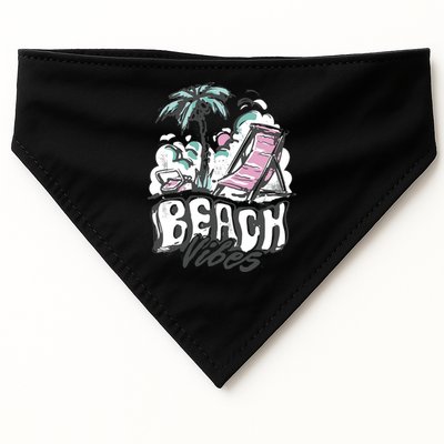 Beach Vibes Summer USA-Made Doggie Bandana
