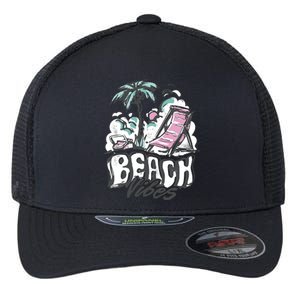 Beach Vibes Summer Flexfit Unipanel Trucker Cap