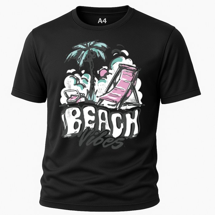 Beach Vibes Summer Cooling Performance Crew T-Shirt