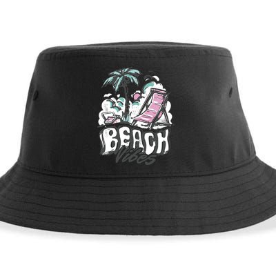 Beach Vibes Summer Sustainable Bucket Hat