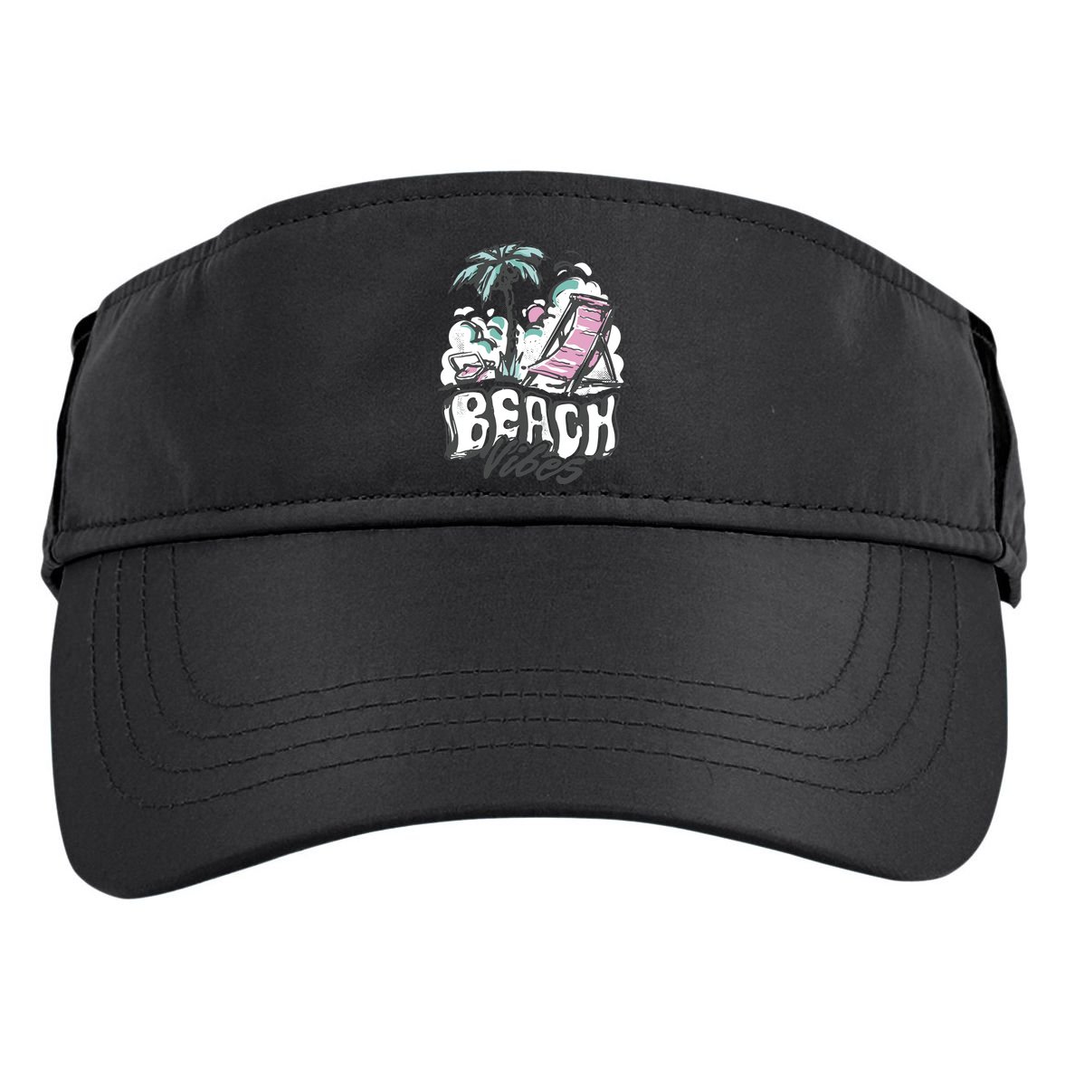 Beach Vibes Summer Adult Drive Performance Visor