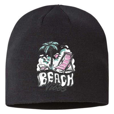 Beach Vibes Summer Sustainable Beanie