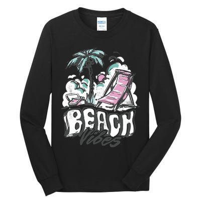 Beach Vibes Summer Tall Long Sleeve T-Shirt