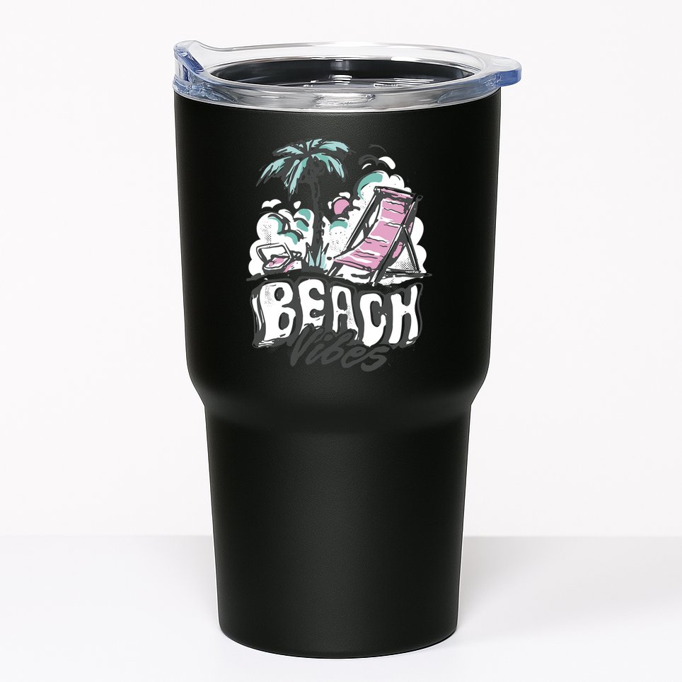Beach Vibes Summer Tumbler