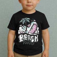 Beach Vibes Summer Toddler T-Shirt