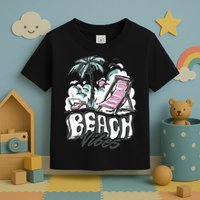 Beach Vibes Summer Toddler T-Shirt