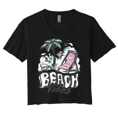 Beach Vibes Summer Crop Top