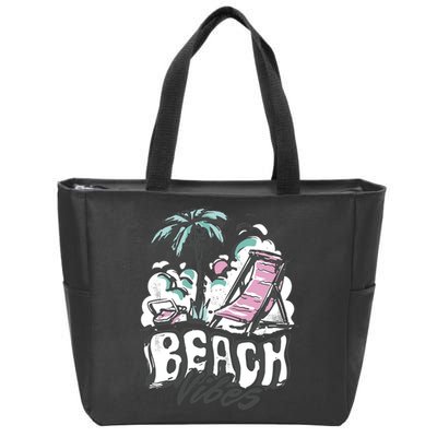 Beach Vibes Summer Zip Tote Bag
