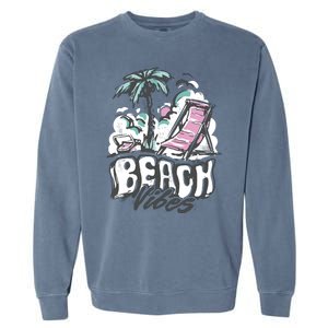 Beach Vibes Summer Garment-Dyed Sweatshirt