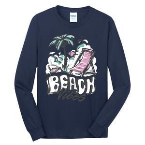 Beach Vibes Summer Tall Long Sleeve T-Shirt