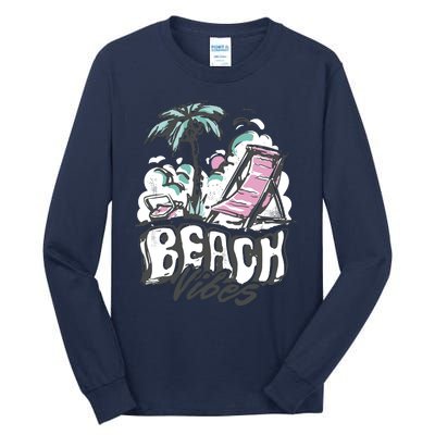 Beach Vibes Summer Tall Long Sleeve T-Shirt