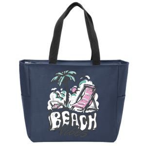 Beach Vibes Summer Zip Tote Bag