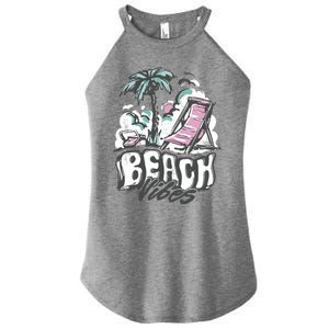 Beach Vibes Summer Women's Perfect Tri Rocker Tank