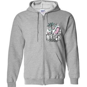 Beach Vibes Summer Full Zip Hoodie